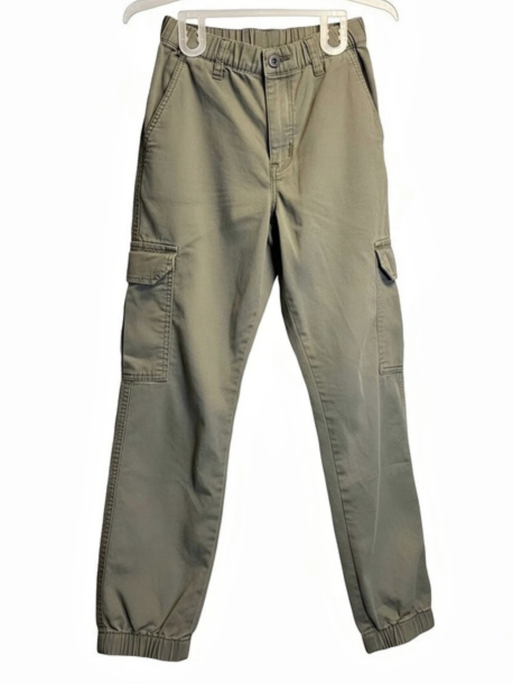 Women's Cargo Jogger Pants in Green Size Medium